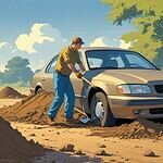 Bury a car
